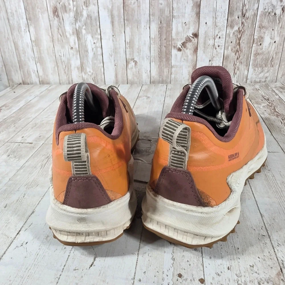 Keen NXIS Speed Waterproof Hiking Shoes Orange Burgundy Womens Size 8‎ 1028900